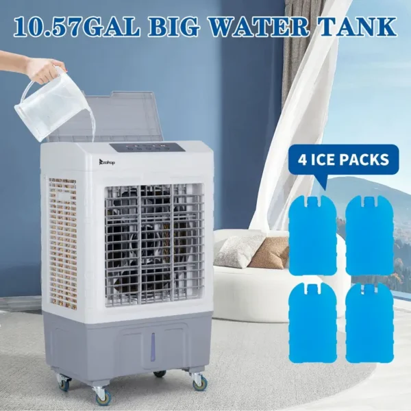 Evaporative Cooler, Portable, 2647, CFM, 75W - view 3