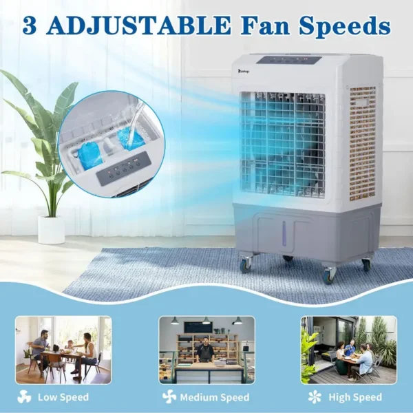 Evaporative Cooler, Portable, 2647, CFM, 75W - view 6