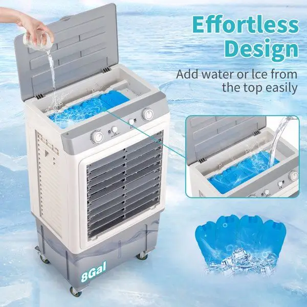 Evaporative Cooler, Portable, 3-in-1, 2353, CFM - view 6