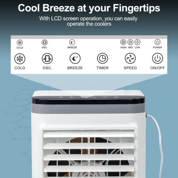 Evaporative Cooler, Portable, 3-in-1, 720R, 461CFM - view 6