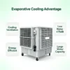 Evaporative Industrial Air Cooler, 18000m³/h, Portable - view 3