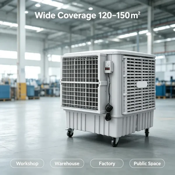 Evaporative Industrial Air Cooler, 18000m³/h, Portable - view 6