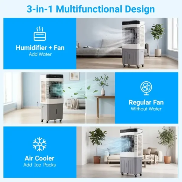 Evaporative Portable Air Cooler, 2100, CFM, 3-in-1 - view 4