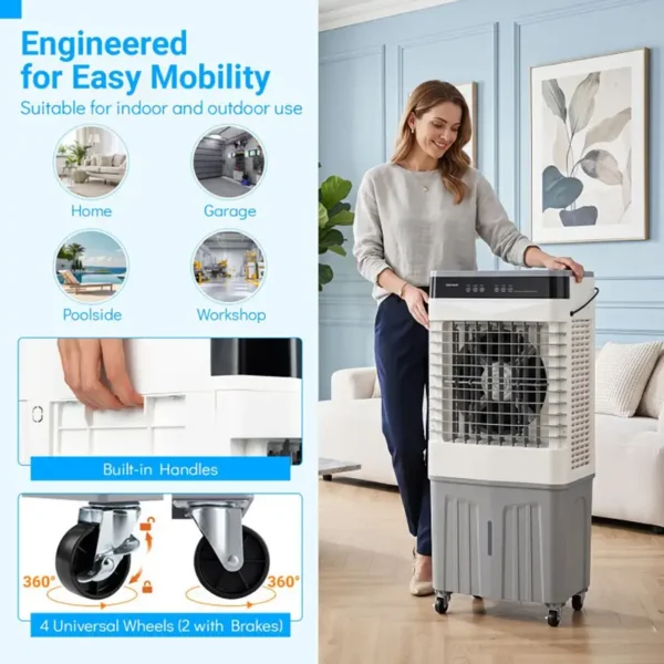 Evaporative Portable Air Cooler, 2100, CFM, 3-in-1 - view 6