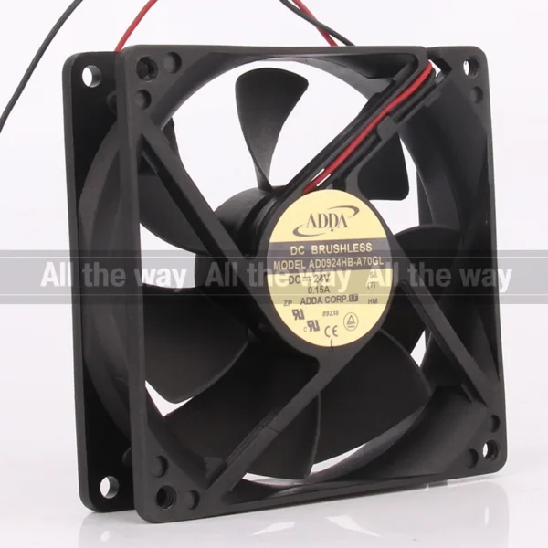 Exhaust Ad0924hb-a70gl Cooling Fan, ADDA, 12V, 48V, DC24V - view 3