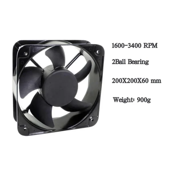 Exhaust Cooling Fan, 200mm, Axial, 20060, 200 - view 6
