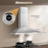 Exhaust Fan, 450CFM, Wall, Stainless, Steel - view 4