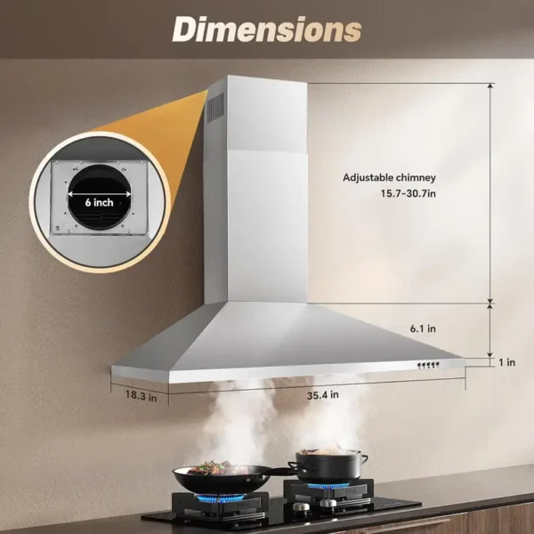 Exhaust Fan, 450CFM, Wall, Stainless, Steel - view 4