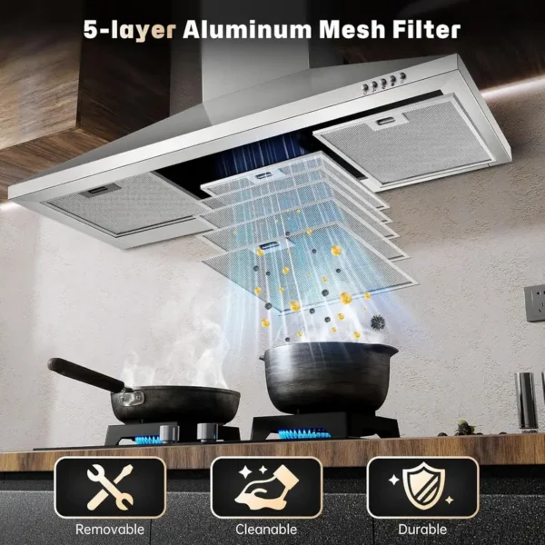 Exhaust Fan, 450CFM, Wall, Stainless, Steel - view 6