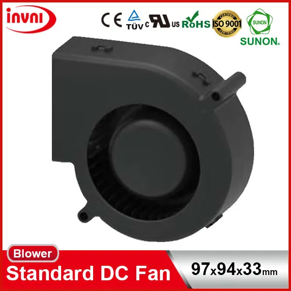 Exhaust Fan, SUNON, 12V, 97x94x33mm, PMB1297PYB1-AY - view 2