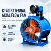 External Axial Flow Fan, KT40, Copper