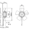 External Rotor Axial Fan, TYP, A2E300-AC47-01/70 - view 2