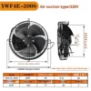 External Rotor Axial Fan, YWF4D-600, YWF6D-600, 600mm, 220V - view 6