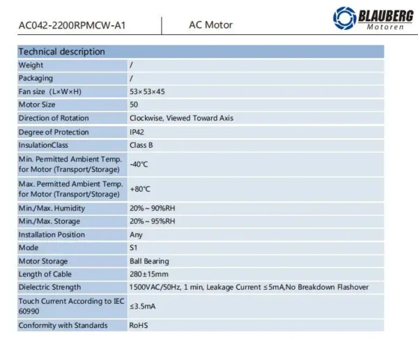 External Rotor Motors, 3.8W, Plastic - view 5