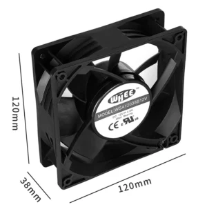 Fan, 12V, 120mm, 12038, 150CFM
