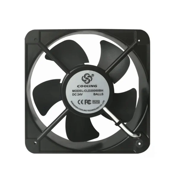 Fan, 200x200x60mm, Brushless, 12v, 24v