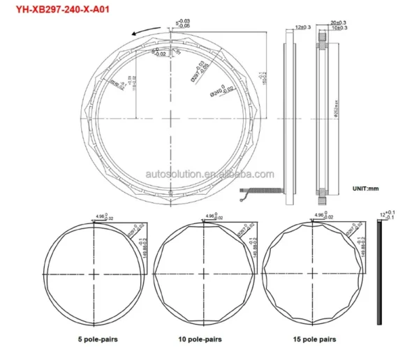 Fan, 297mm, 16-Bit, 240mm, 10-Polar - view 2