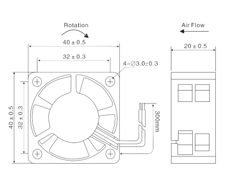 Fan, 40x40x20mm, 12V, Brushless - view 4