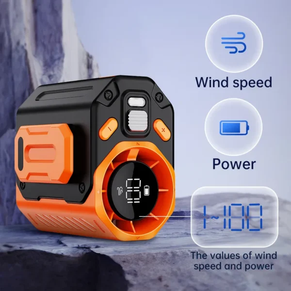 Fan, 5400mah, Portable, Plastic, Brushless - view 6