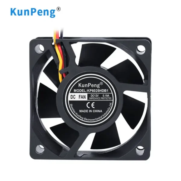 Fan, 60x60x25mm, 6025, Brushless, Plastic