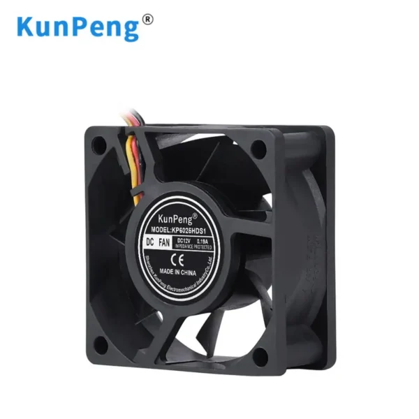 Fan, 60x60x25mm, 6025, Brushless, Plastic - view 2