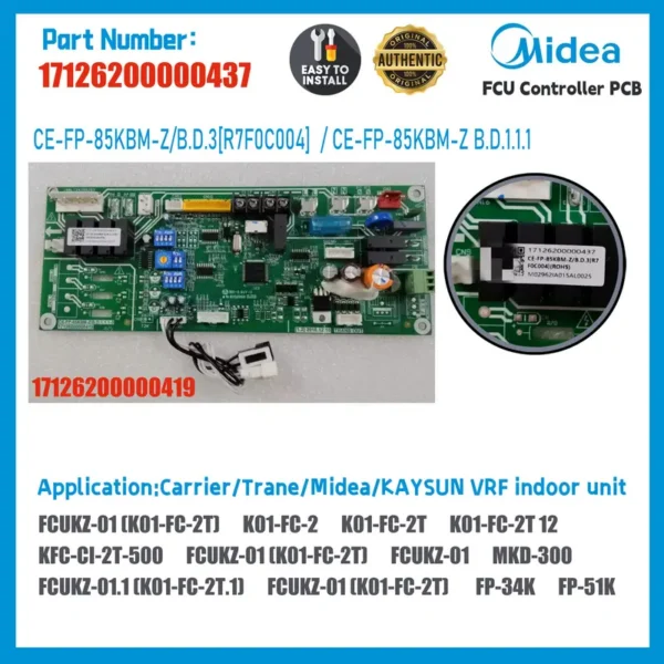 Fan Coil Unit, 17126200000437, 17126200000419, FCU, PCB - view 2