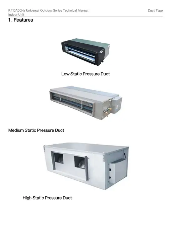 Fan Coil Unit, BTU, R410A, 220V, Ceiling - view 5