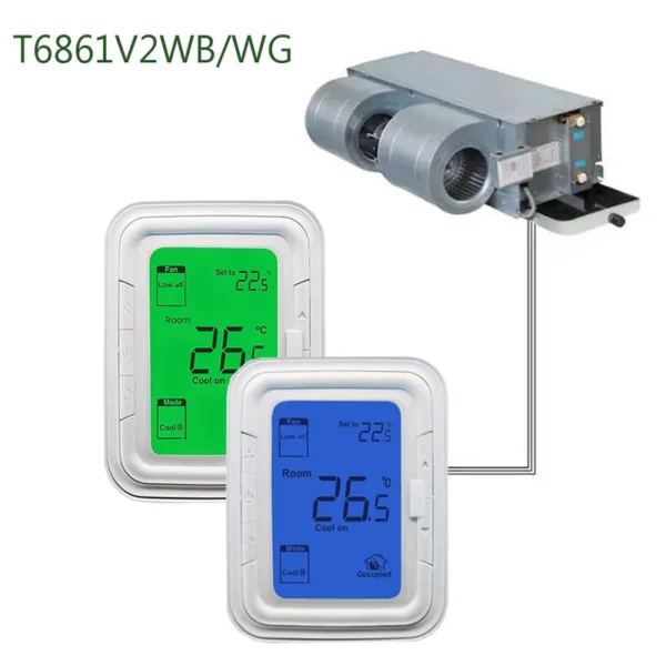 Fan Coil Unit, T6861, LCD, HVAC - view 3