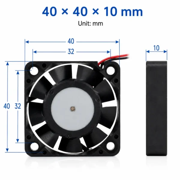 Fan, DC5V, 0.21A, 4010, NMB - view 6