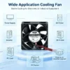 Fan, IP68, Waterproof, 80mm, 8025 - view 3