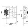 Fan, K3G500-PC16-L1/F01, 380-480, 7000W, 500MM - view 3