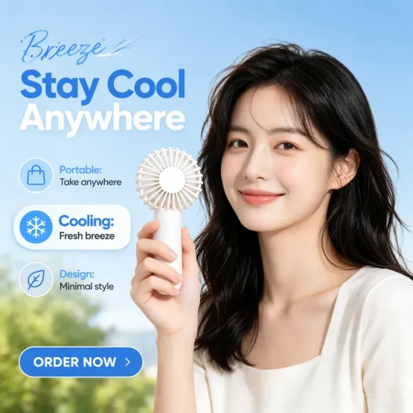 Fan, LED, USB, Portable - view 2
