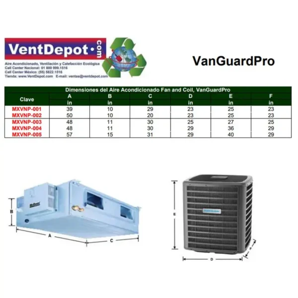 Fan, MXVNP-005, 60000BTU, 5.0Ton - view 4