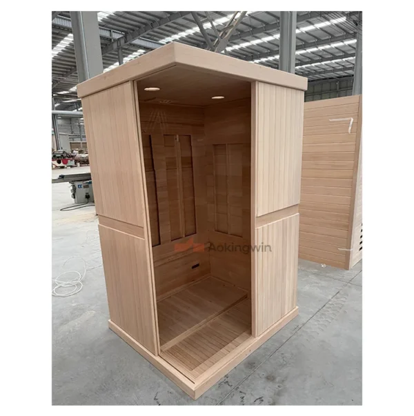 Far Infrared Carbon Heater, Plug Powered, Hemelock Wood - view 2