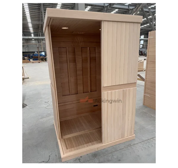 Far Infrared Carbon Heater, Plug Powered, Hemelock Wood - view 3