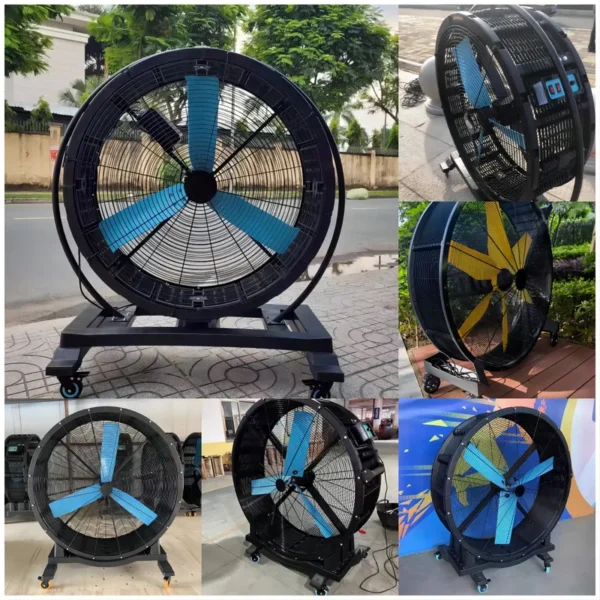Fashion Drum Fan, 40-58'', 380V, 28000-42000m3 - view 6
