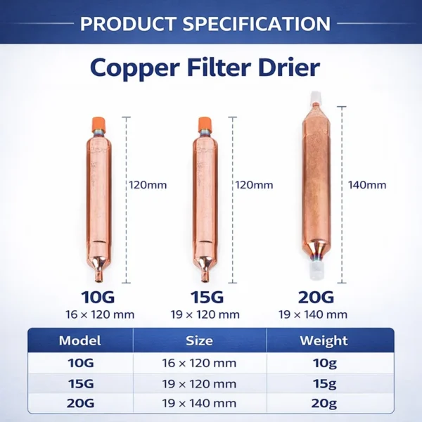 Filter Drier, Copper, HVAC - view 2