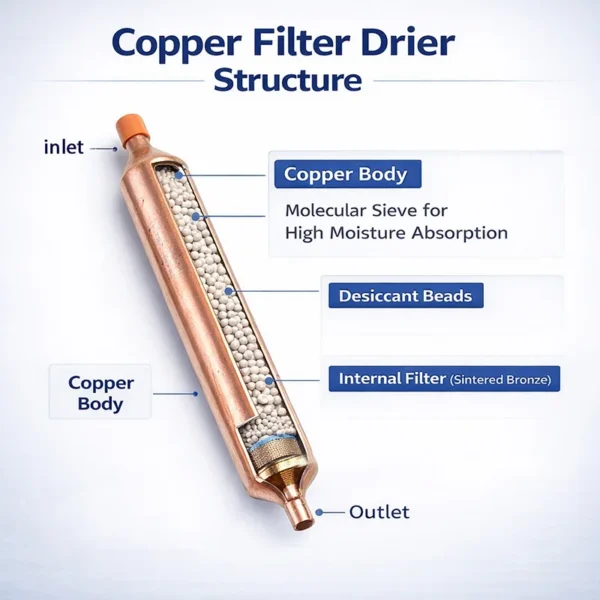 Filter Drier, Copper, HVAC - view 3