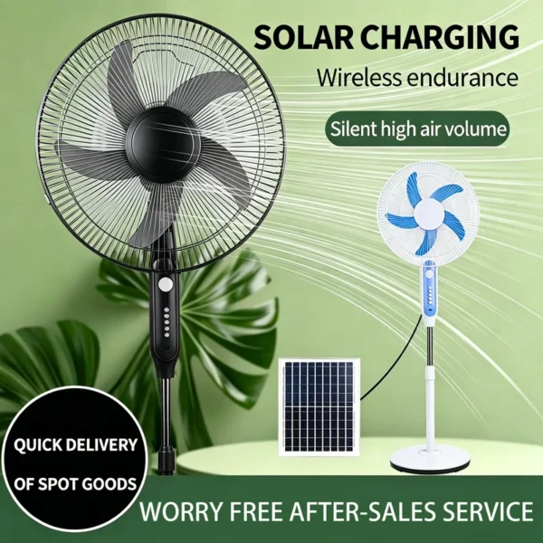 Floor Standing Fan, Solar, LED - view 3