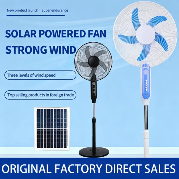 Floor Standing Fan, Solar, LED - view 4