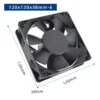 Flow Brushless Cooling Fan, 120x120x38mm, Axial, 12v, 24v - view 4