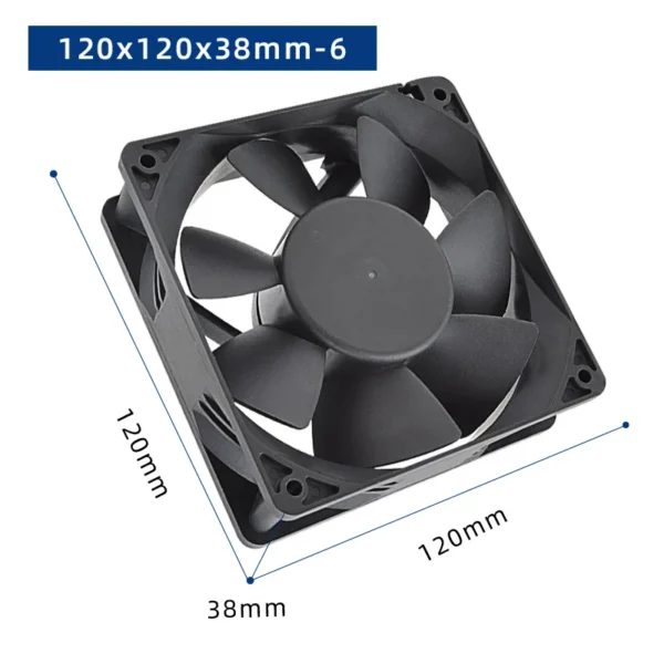 Flow Brushless Cooling Fan, 120x120x38mm, Axial, 12v, 24v - view 4