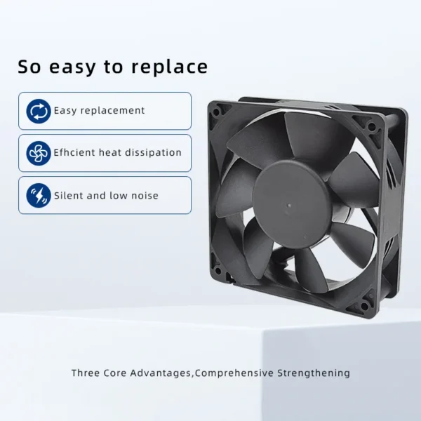 Flow Brushless Cooling Fan, 120x120x38mm, Axial, 12v, 24v - view 5