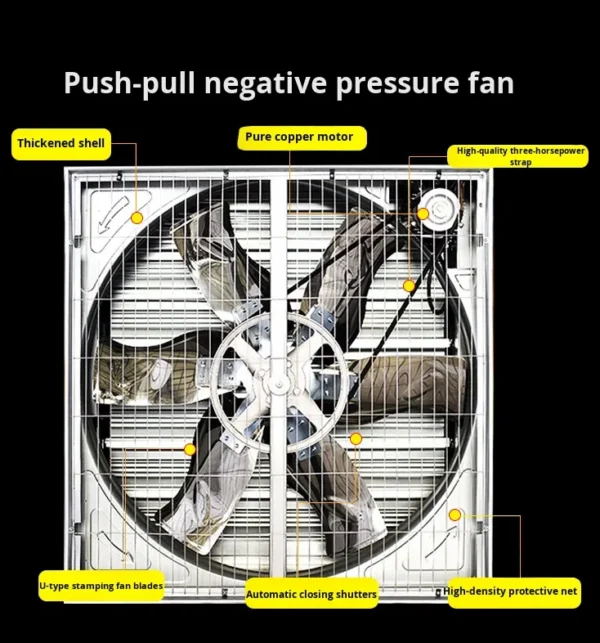 Flow Cooling Exhaust Fan, Axial, Stainless, Steel - view 4