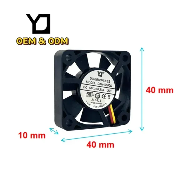 Flow Electric Cooling Fan, 24V, 0.07A, Brushless, Axial