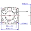 Flow Electric Cooling Fan, 24V, 0.07A, Brushless, Axial - view 4