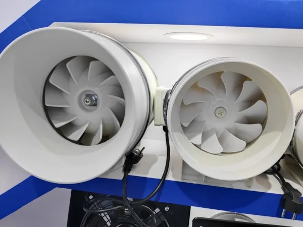 Flow Exhaust Duct Fan, ABS, Copper, Axial - view 2