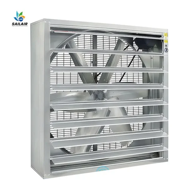 Flow Exhaust Shutter Fansingle, 24-54, Axial, Wall, Stainless - view 2