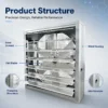 Flow Exhaust Ventilation Blower, Wall, Axial, Roof - view 6