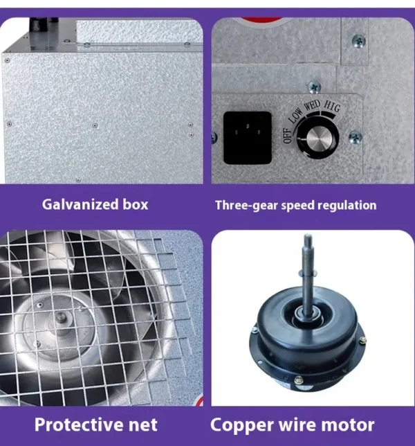 Flow Hood Hepa Filter, FFU, Galvanized Steel - view 5